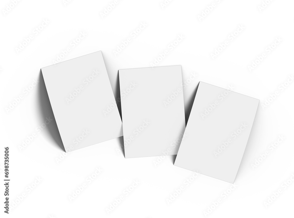 Blank A4 sheet 3d renders on a transparent background Blank A4 sheet 3d renders on a transparent background