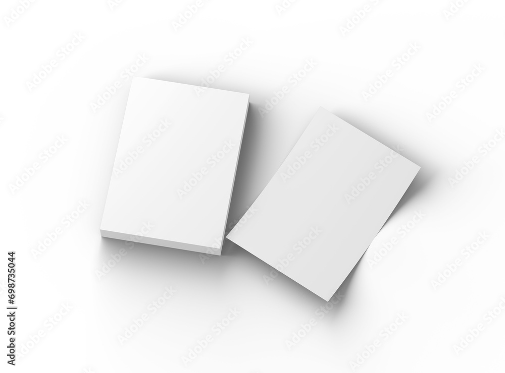 Blank A4 sheet 3d renders on a transparent background Blank A4 sheet 3d renders on a transparent background