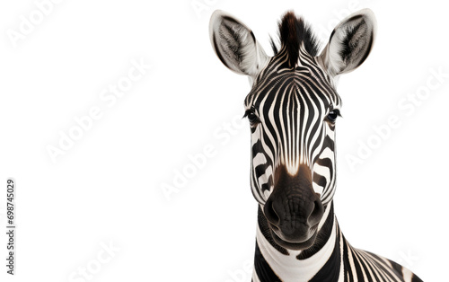 Zebra Majesty On Isolated Background © Kiran
