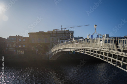 Photography ha' penny bridge in dublin