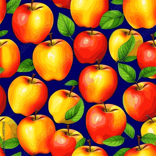 Apples Seamless Pattern