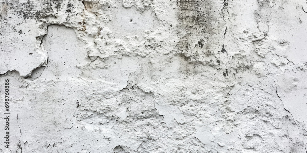 Textured White Concrete Wall Background. Grungy Stucco Wall with Aged Design Elements.