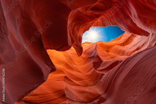 antelope canyon state - eagle looking at the amazing Antelope canyon
