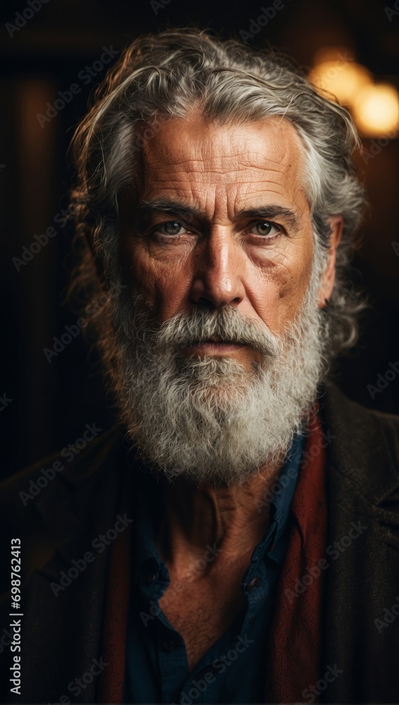 portrait of a senior person portrait of a senior person