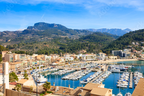 Port de Soller in the summer time photo