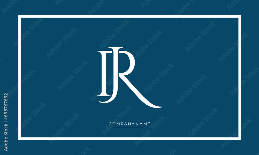 RJ or JR Alphabet letters logo monogram
RJ or JR Alphabet letters logo monogram