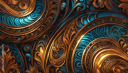 Beautiful mystical patterns on glass, swirls for design, advertising banner for design, photo