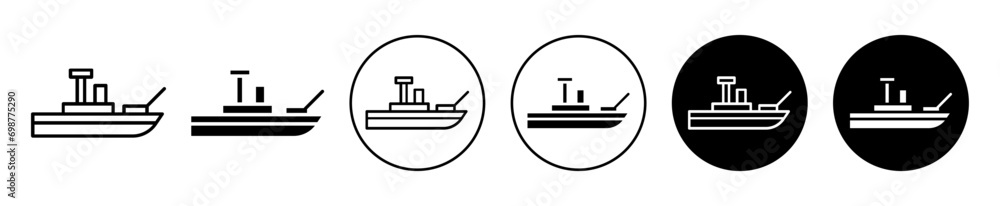army boat icon. marine navy warship battleship boat armed with weapon for naval war or battle symbol sign. coast guard patrolling on army or military boat ship vector set army boat icon. marine navy warship battleship boat armed with weapon for naval war or battle symbol sign. coast guard patrolling on army or military boat ship vector set