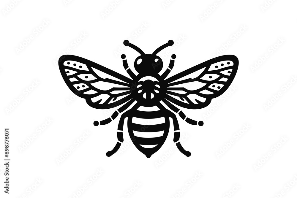 logo vector honey bee hand drawn logo vector honey bee hand drawn