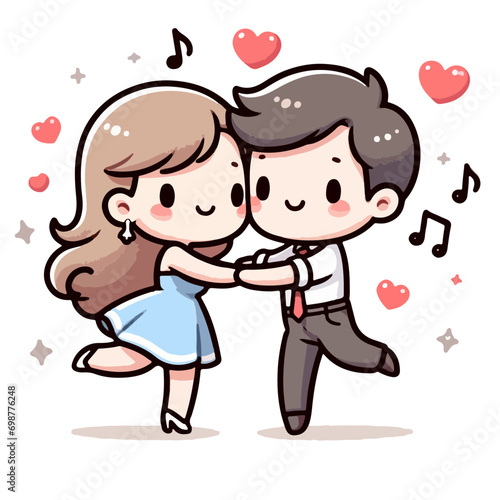 Valentine's Day Love couple Illustrations element