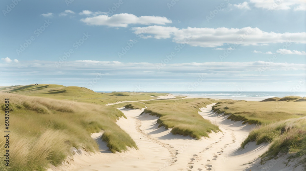 Wandering Horizons: Hiking Along the North Sea Coast near Kampen - Symphony of Serenity Wandering Horizons: Hiking Along the North Sea Coast near Kampen - Symphony of Serenity