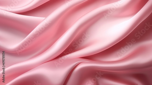 Smooth elegant pink silk or satin texture can use as wedding background. Luxurious valentine day background design 