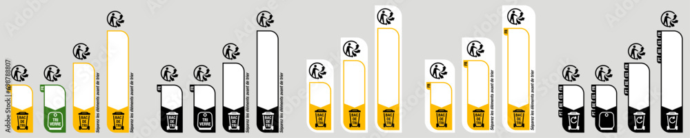 RECYCLAGE DECHETS SIGNALÉTIQUE vertical
