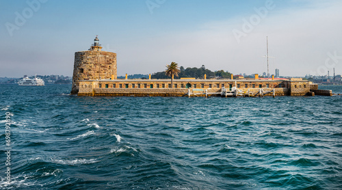 Fort Denison, it were designed by George Barney and built in 1862, actually it is part of the Sydney Harbour National Park, as heritage-listed former penal site, Sydney, Dec 2019. photo