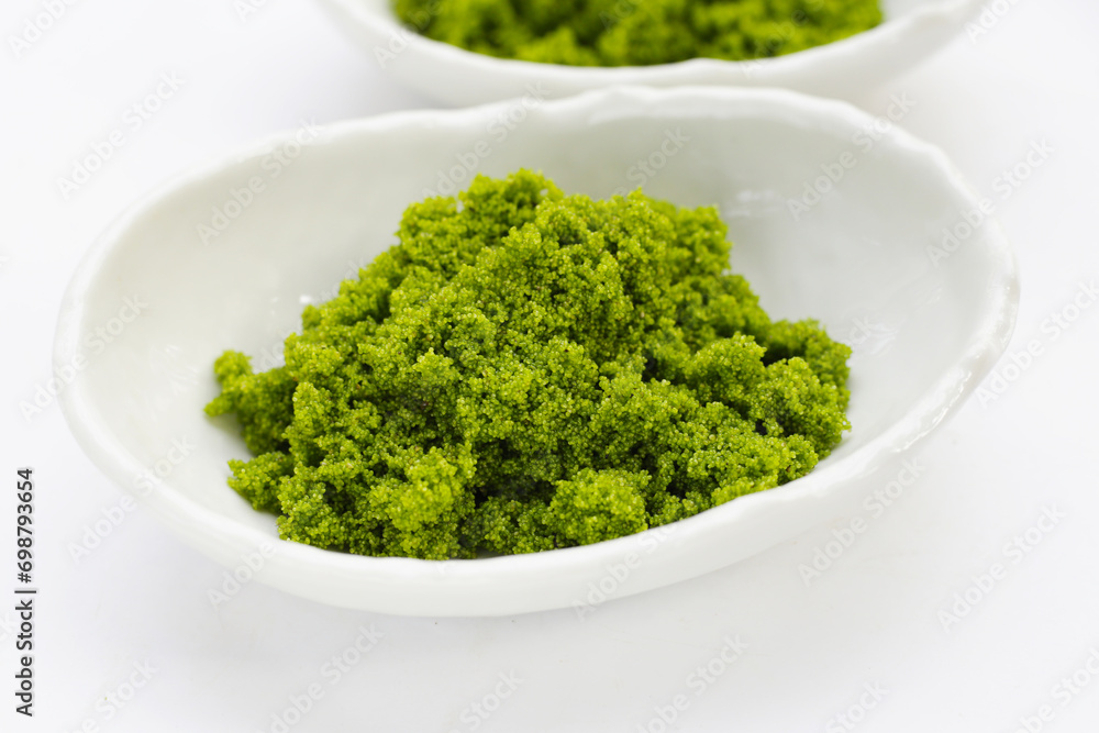 Wolffia globosa or swamp algae, water meal Wolffia globosa or swamp algae, water meal