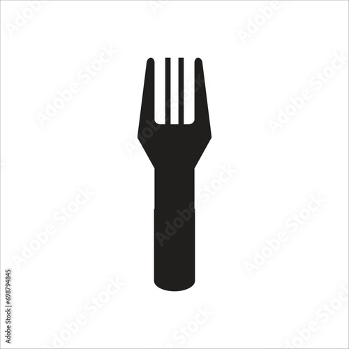 fork vector icon line template