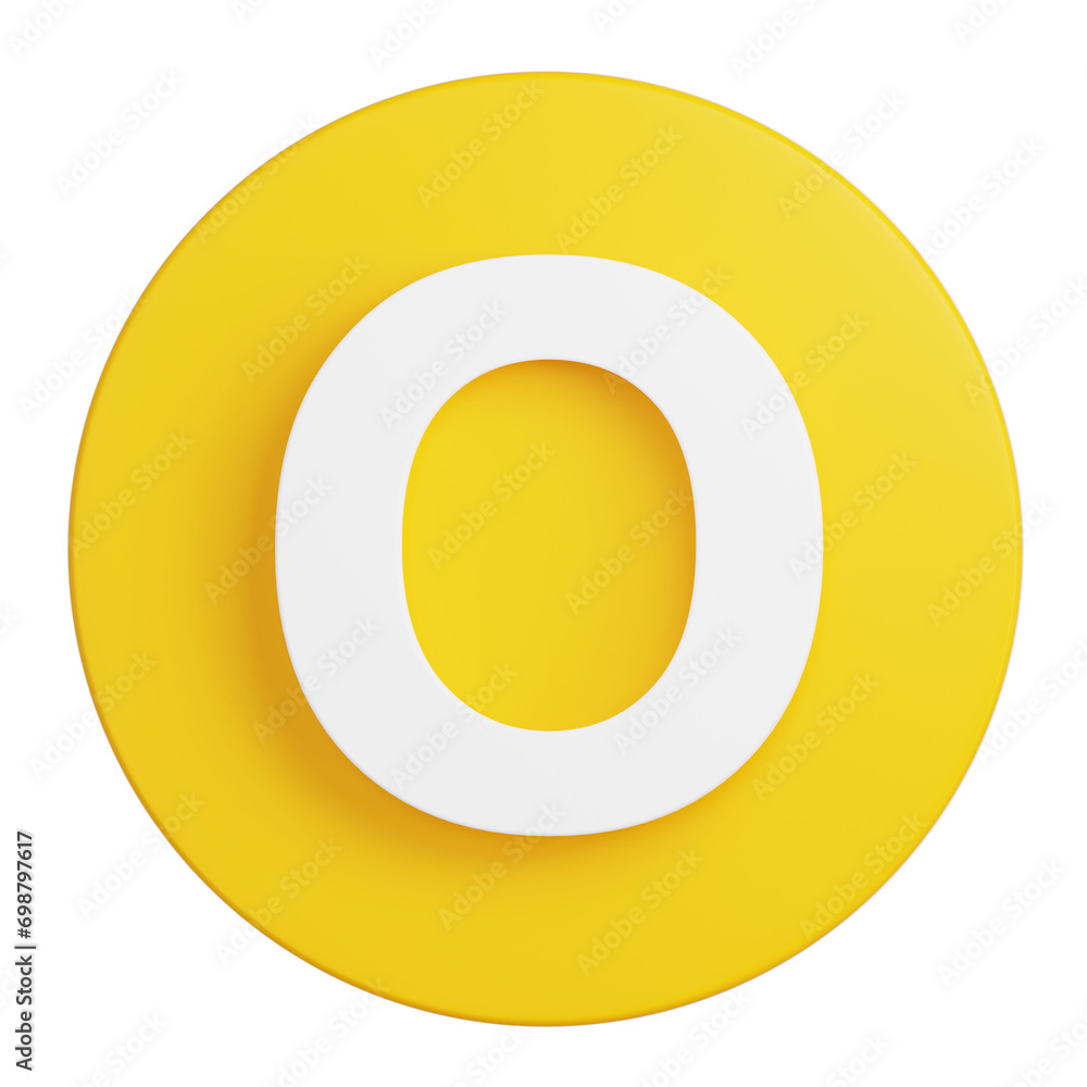 3d alphabet O 3d alphabet O