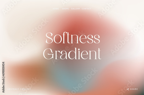 Trendy gradient mesh blurred fluid wave background abstract liquid. Soft earth pastel color design for banner, poster, cover, flyer, presentation, advertising, landing page