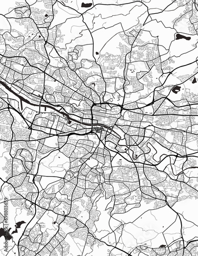 Glasgow Scotland City Map