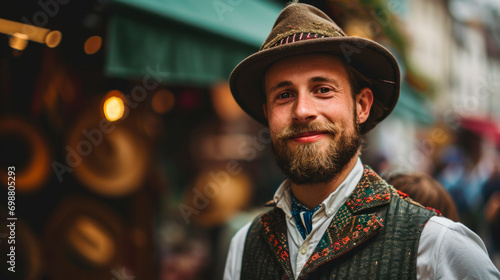 man in traditional German costume Tracht