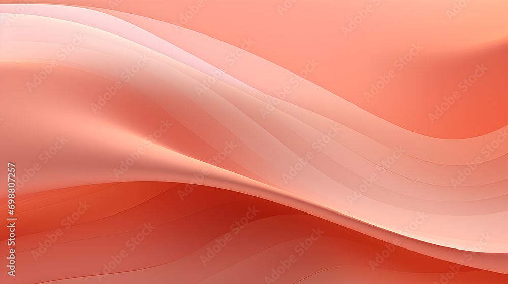 Abstract bright background in Peach Fuzz shade, delicate color of the year. Peach wave, with transitions. Watercolor lines, banner. Abstract bright background in Peach Fuzz shade, delicate color of the year. Peach wave, with transitions. Watercolor lines, banner.