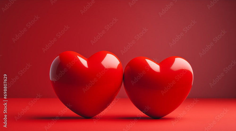 air of red hearts, award winning studio photography, professional color grading, soft shadows, no contrast, clean sharp focus