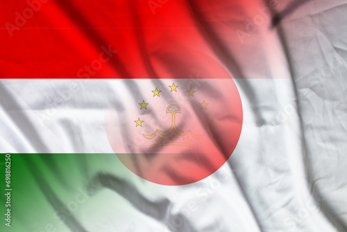 Tajikistan and Japan official flag international relations JPN TJK photo