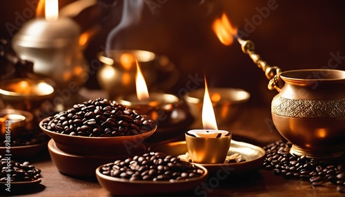 Immersive sensory experience in coffee ceremony - aroma, taste, cultural tradition