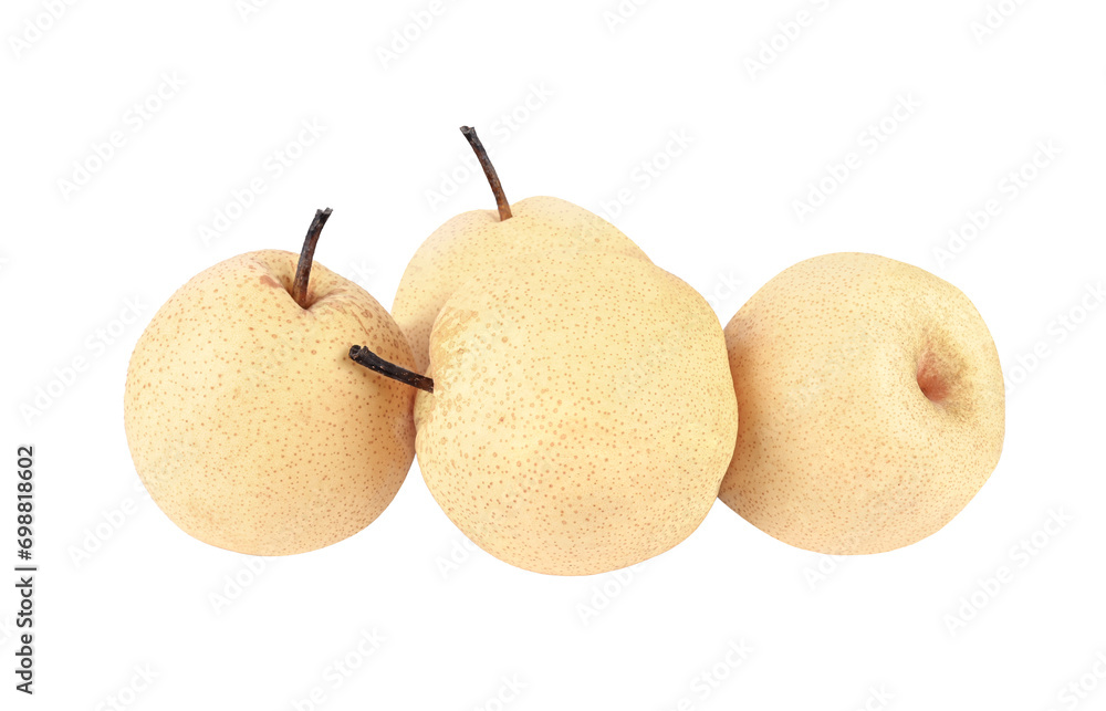 snow Pear fruit isolated on  transparent png