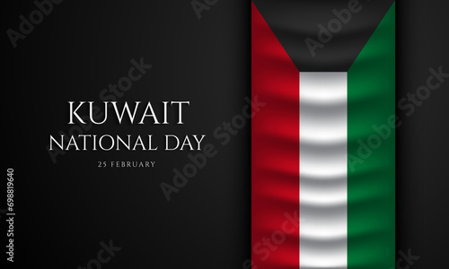 Kuwait National Day Background Design.