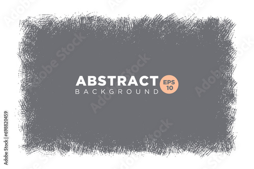 Vector hand drawn big painted stain. Monochrome stroke background. Artistic backdrop. One color textured spot rectangular shape.