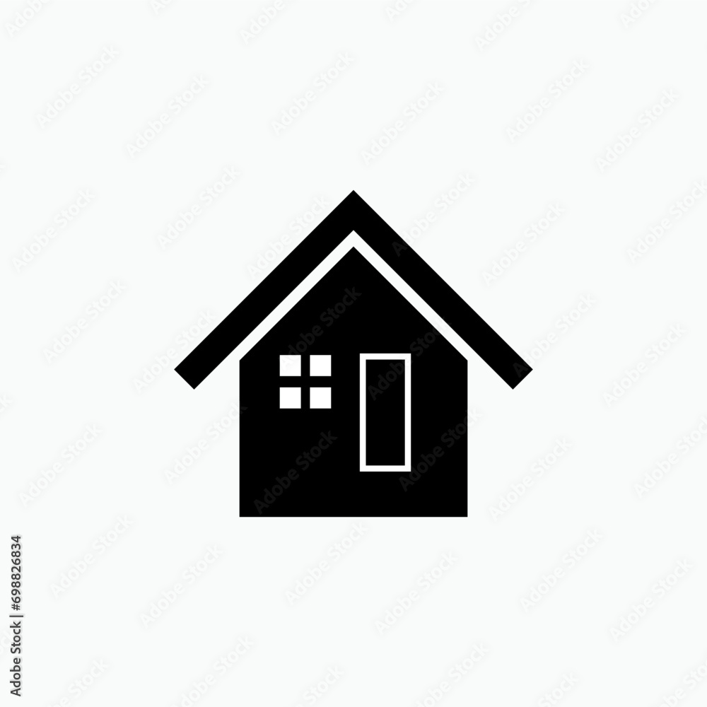 Home Icon. House, Residence Symbol - Vector. Home Icon. House, Residence Symbol - Vector.