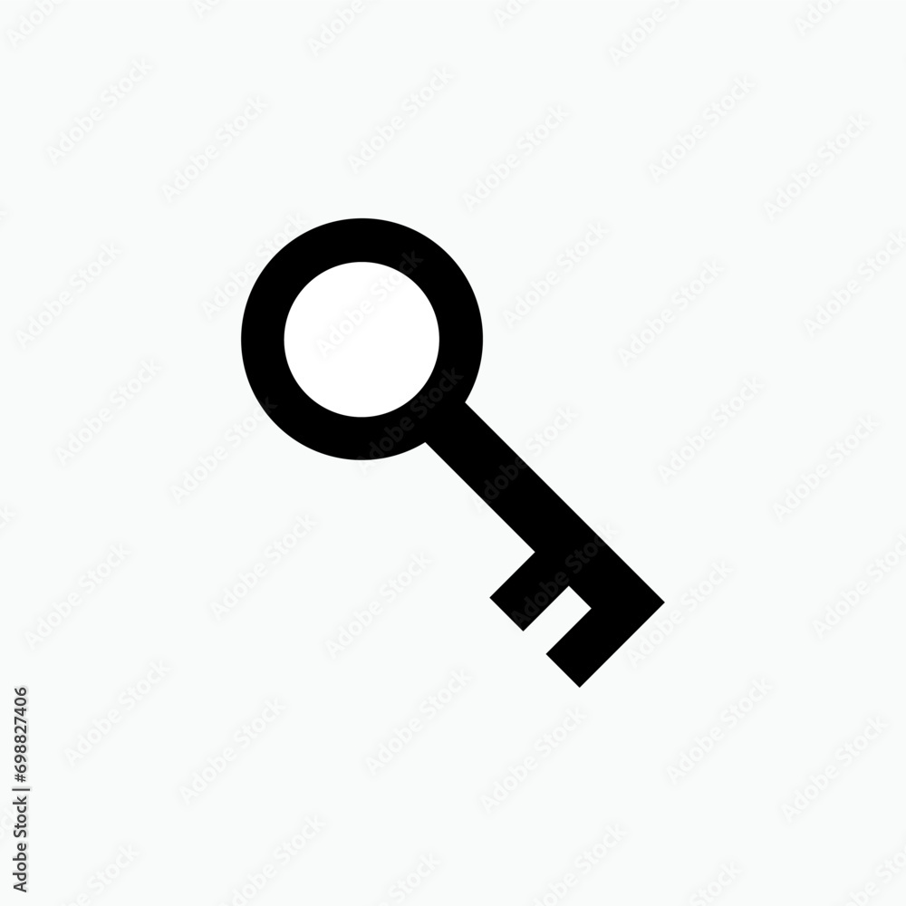 Key Icon. Access or Security Symbol - Vector. Key Icon. Access or Security Symbol - Vector.