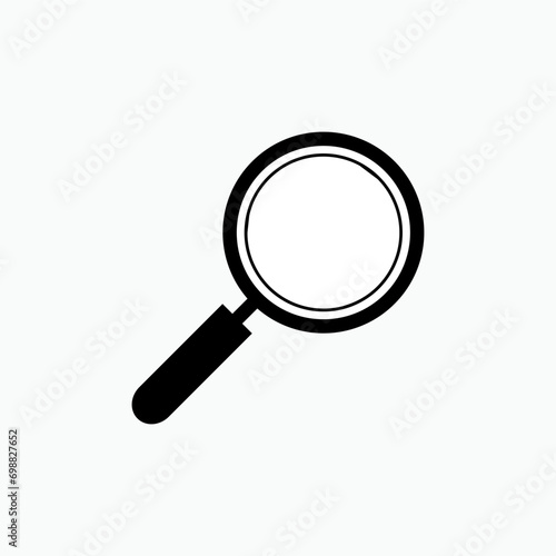 Magnifier Icon. Search, Find. Observation, Detective Symbol. Applied for Design, Presentation, Website or Apps Elements – Vector.