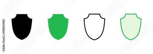 Shield icon set. Protection icon vector. Security vector icon