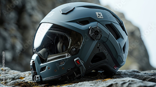 Mountain Ascent - Durable Climbing Helmet in Granite Grey photo