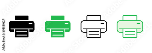 Print icon set. printer icon vector.