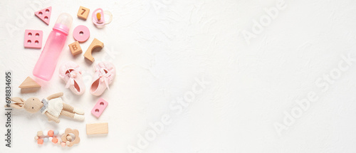 Stylish baby shoes with toy...