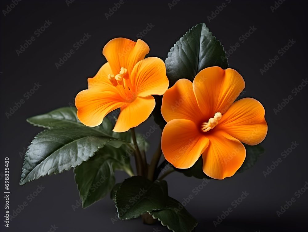 crossandra flower in studio background, single crossandra flower, Beautiful flower, ai generated image crossandra flower in studio background, single crossandra flower, Beautiful flower, ai generated image
