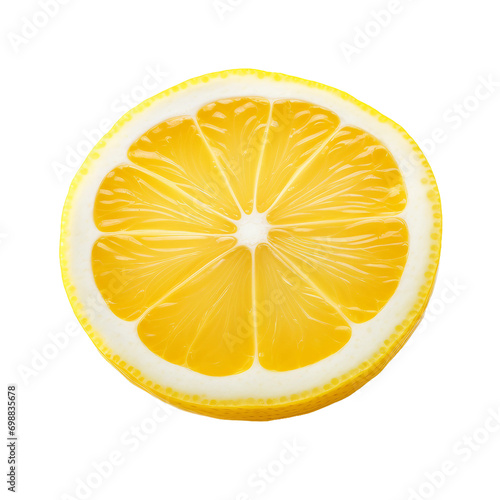 Fresh Lemon on Transparent Background