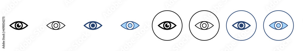 Eye icon vector. Eye sign and symbol. Look and Vision icon. Eye icon vector. Eye sign and symbol. Look and Vision icon.