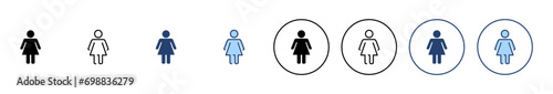 Female icon vector. woman sign and symbol
