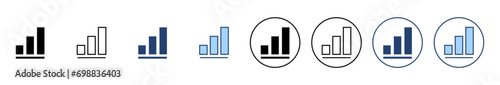 Growing graph icon vector. Chart sign and symbol. diagram icon