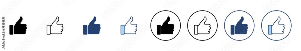 Like icon vector. Thumbs up sign and symbol. Hand like Like icon vector. Thumbs up sign and symbol. Hand like