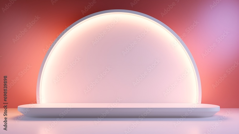 3D Render Empty Display Background with, Display, Mockup, Presentation 3D Render Empty Display Background with, Display, Mockup, Presentation