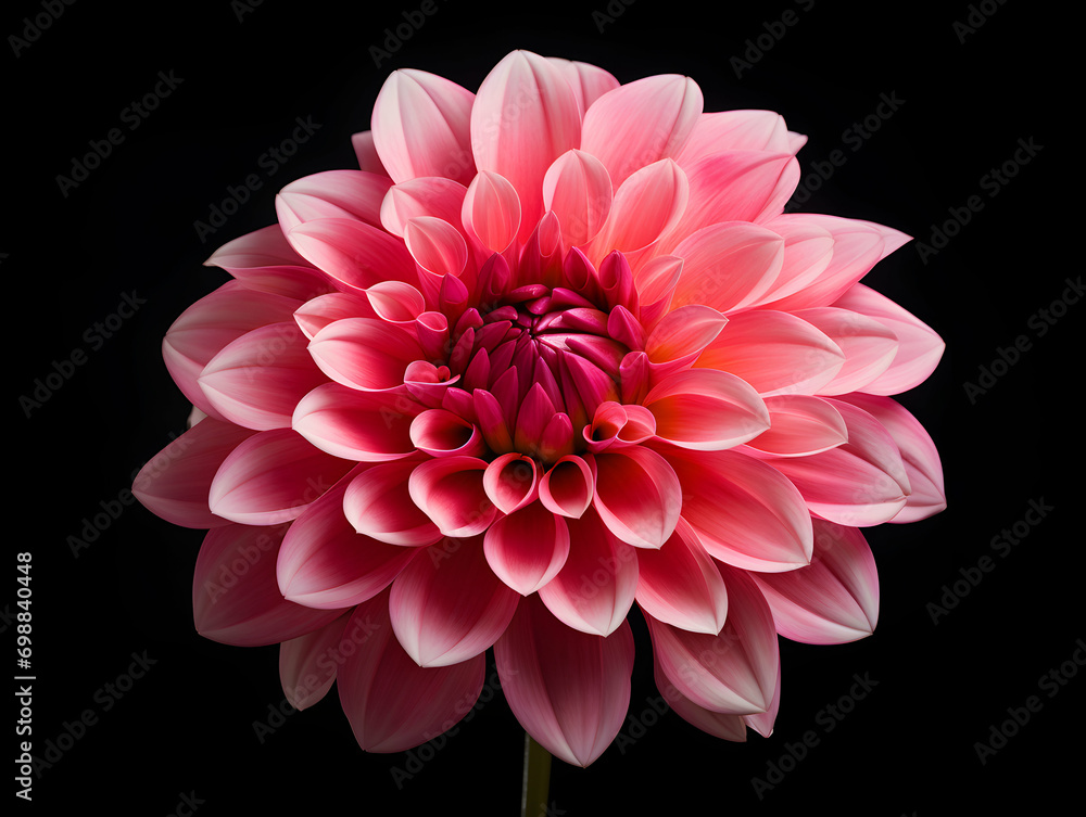 dahlia flower in studio background, single dahlia flower, Beautiful flower, ai generated image