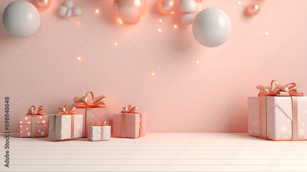3D Render New Year Background, Simple , Celebration, Festive, Holiday