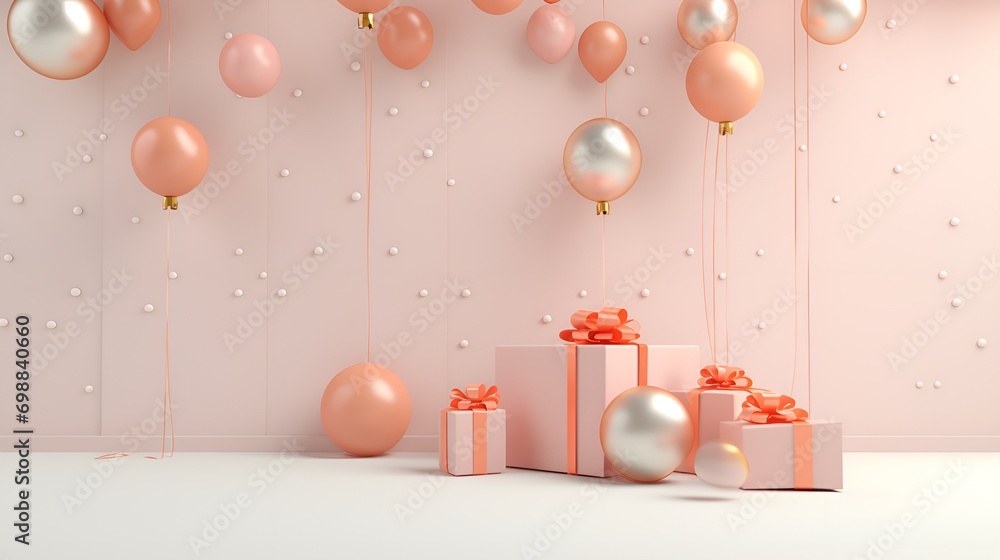 3D Render New Year Background, Simple , Celebration, Festive, Holiday