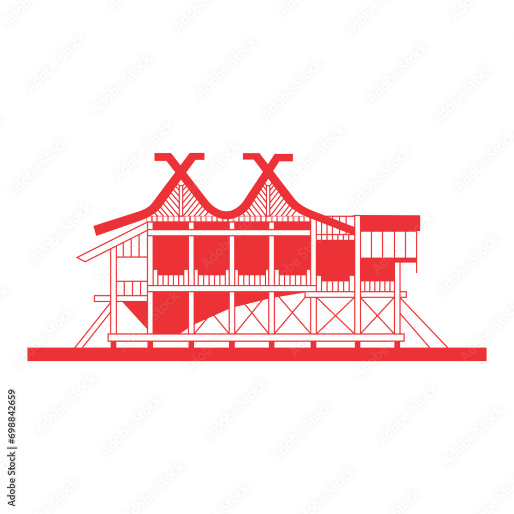 Make a Professional Traditional House Images Vector