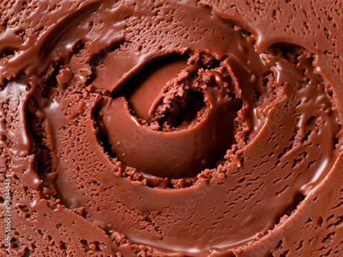bowl of chocolate cream texture